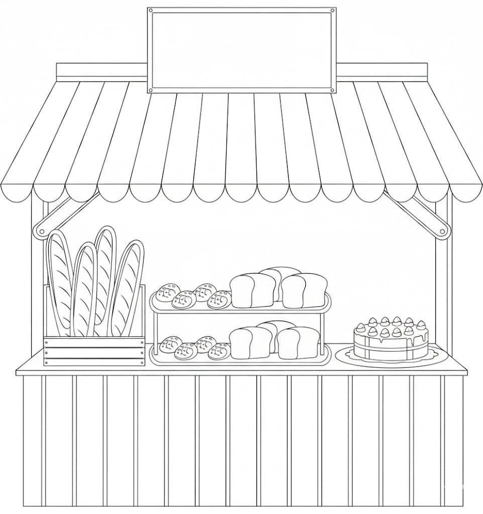 Bäckerei zum Ausdrucken für Kinder