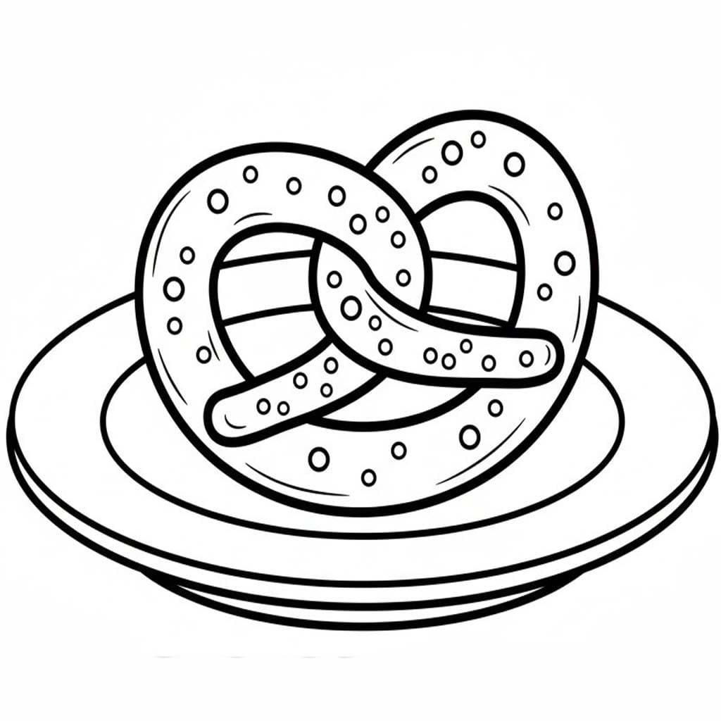 Brezel druckbare einfach