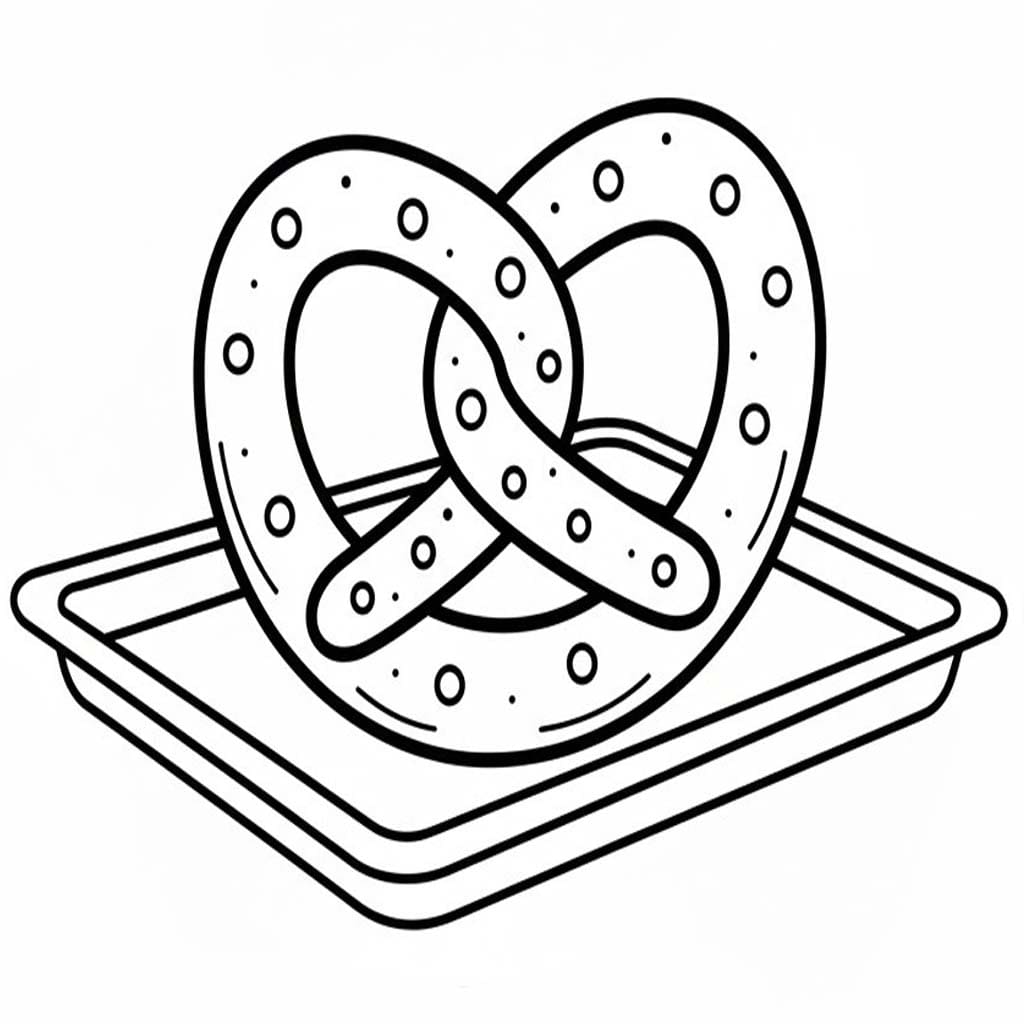 Brezel druckbare für Kinder