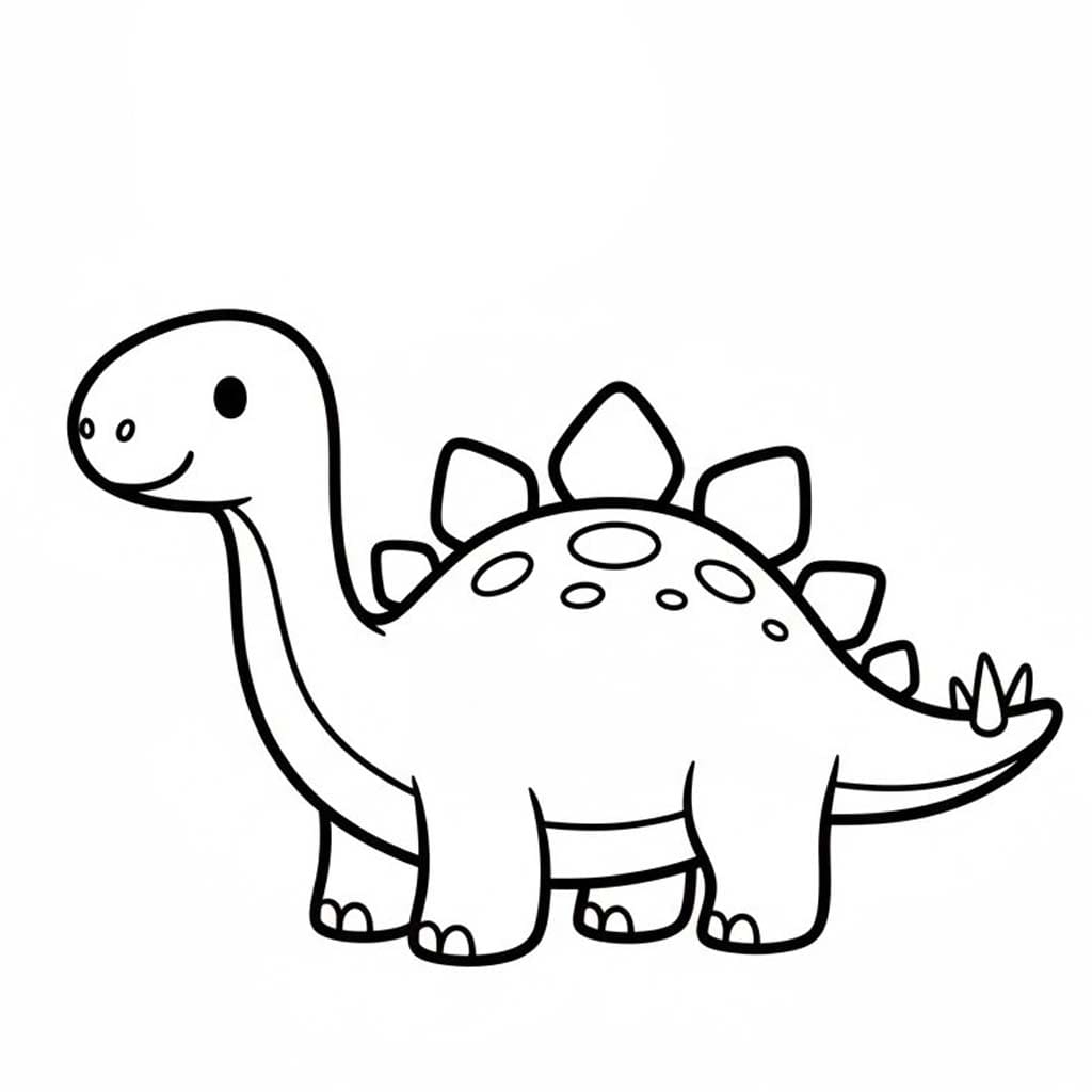 Druckbare Stegosaurus