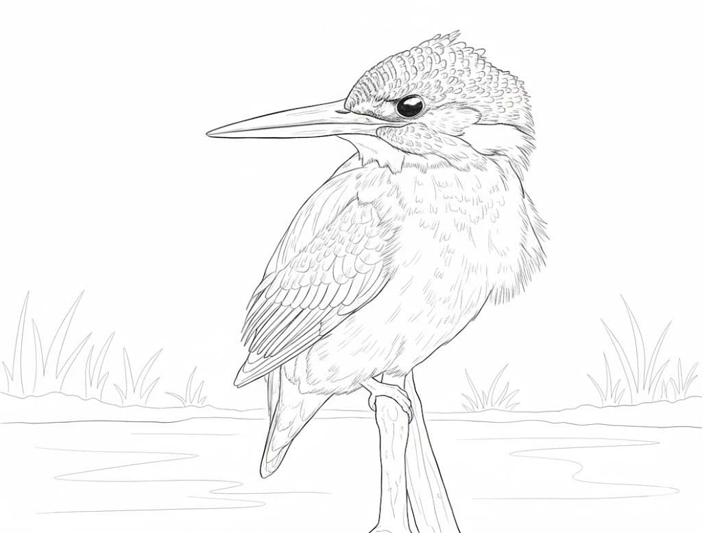 Eisvogel druckbare basisch