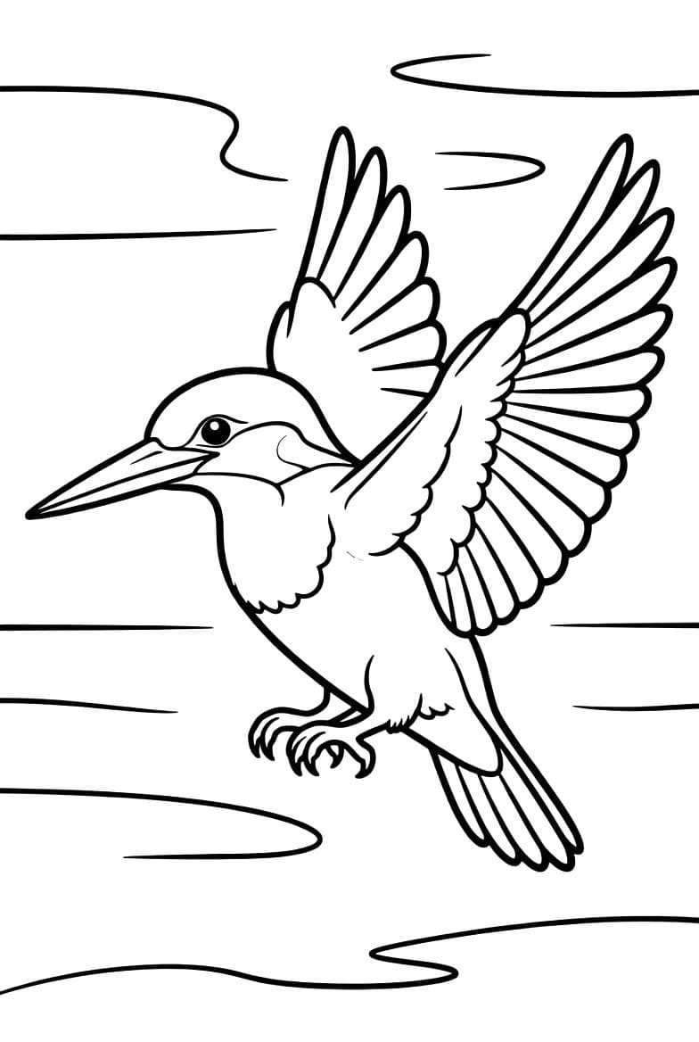 Eisvogel kostenlos schlicht