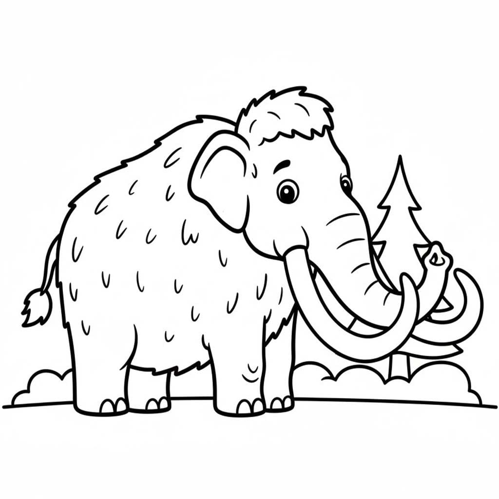Kostenlos druckbare Mammut