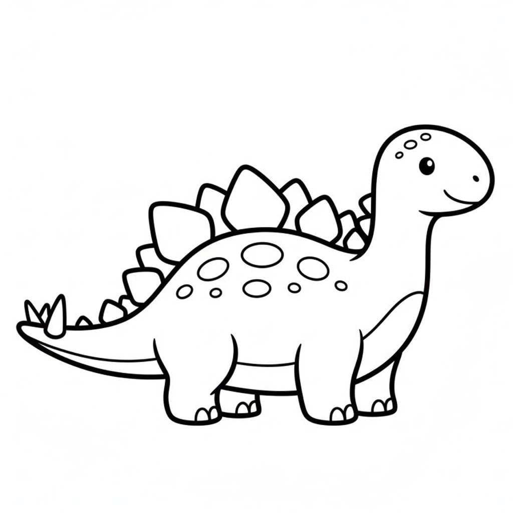Kostenlos druckbare Stegosaurus