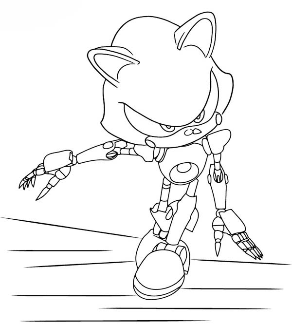 Metal Sonic druckbare einfach