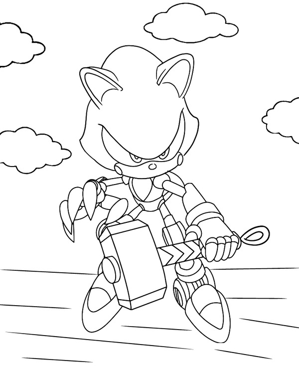 Metal Sonic druckbare für Kinder