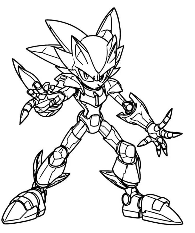 Metal Sonic druckbare schlicht