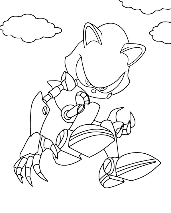 Metal Sonic kostenlos für Kinder