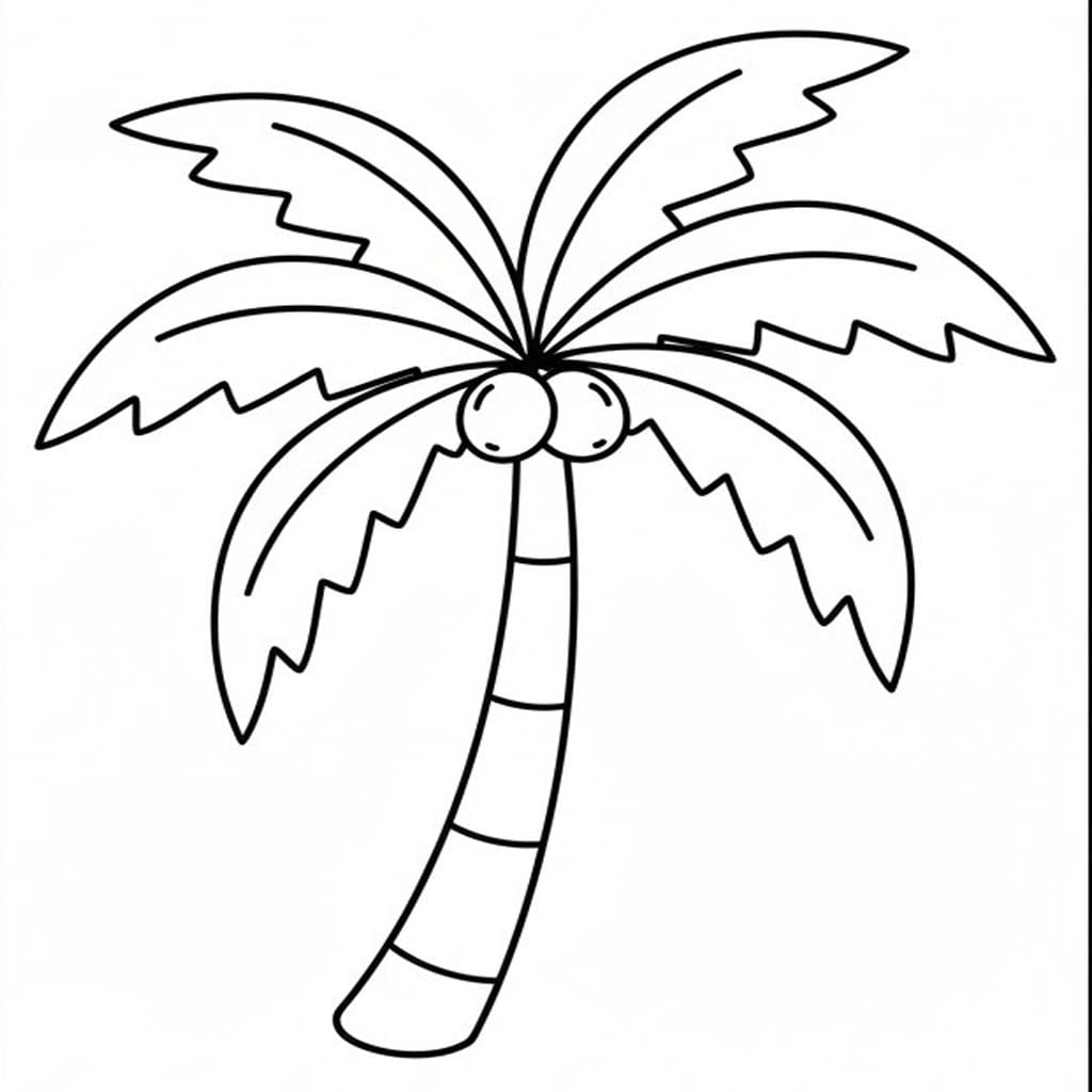 Palme druckbare basisch