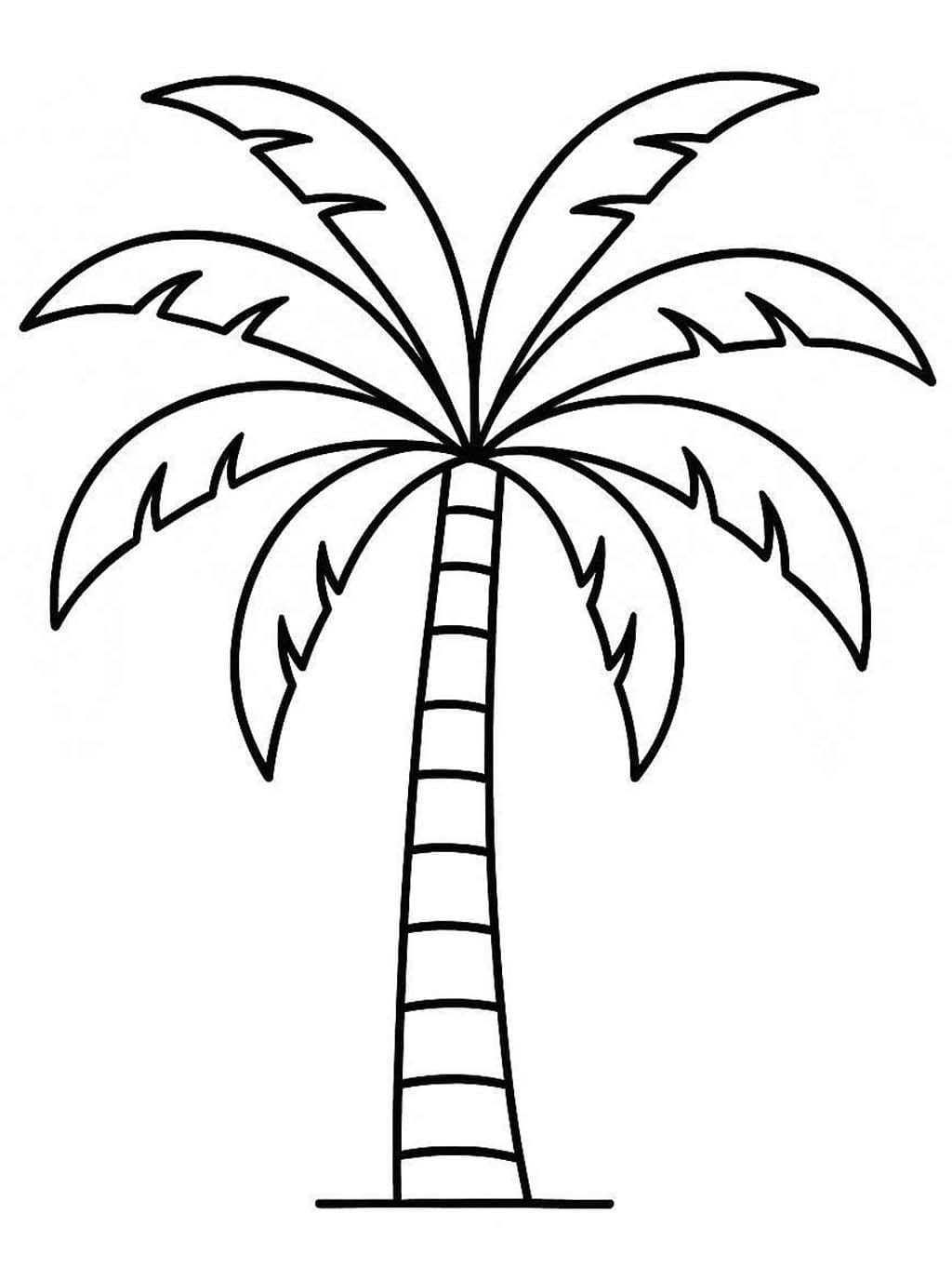 Palme druckbare einfach