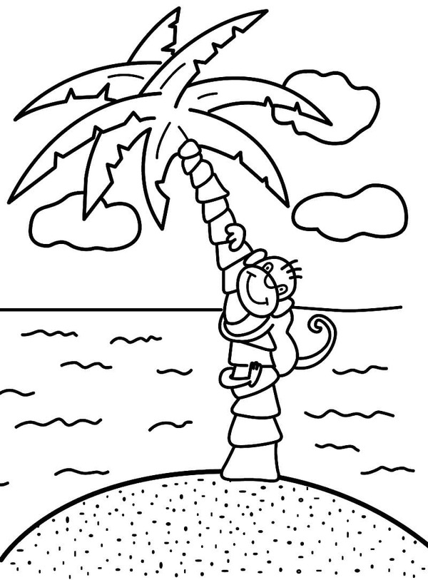 Palme druckbare schlicht