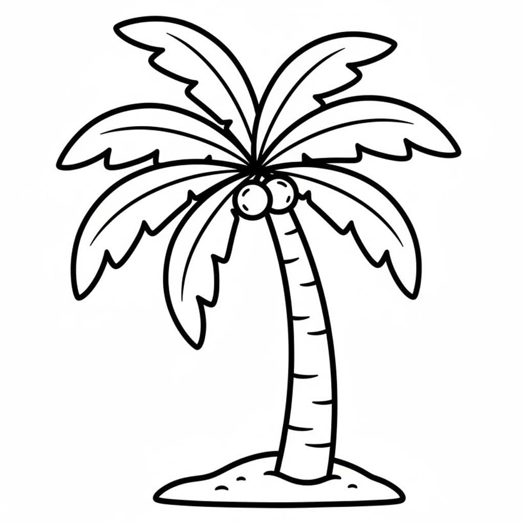 Palme kostenlos druckbare basisch