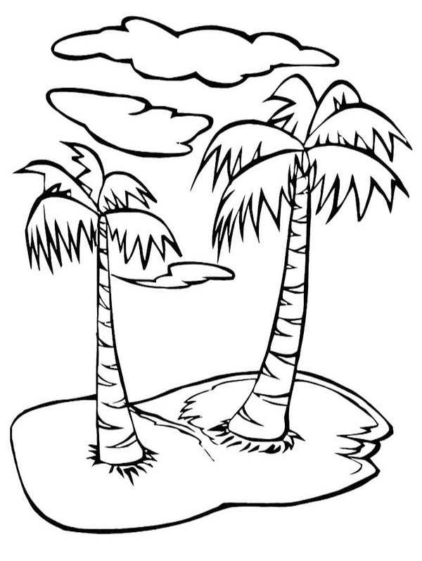 Palme zum Ausdrucken