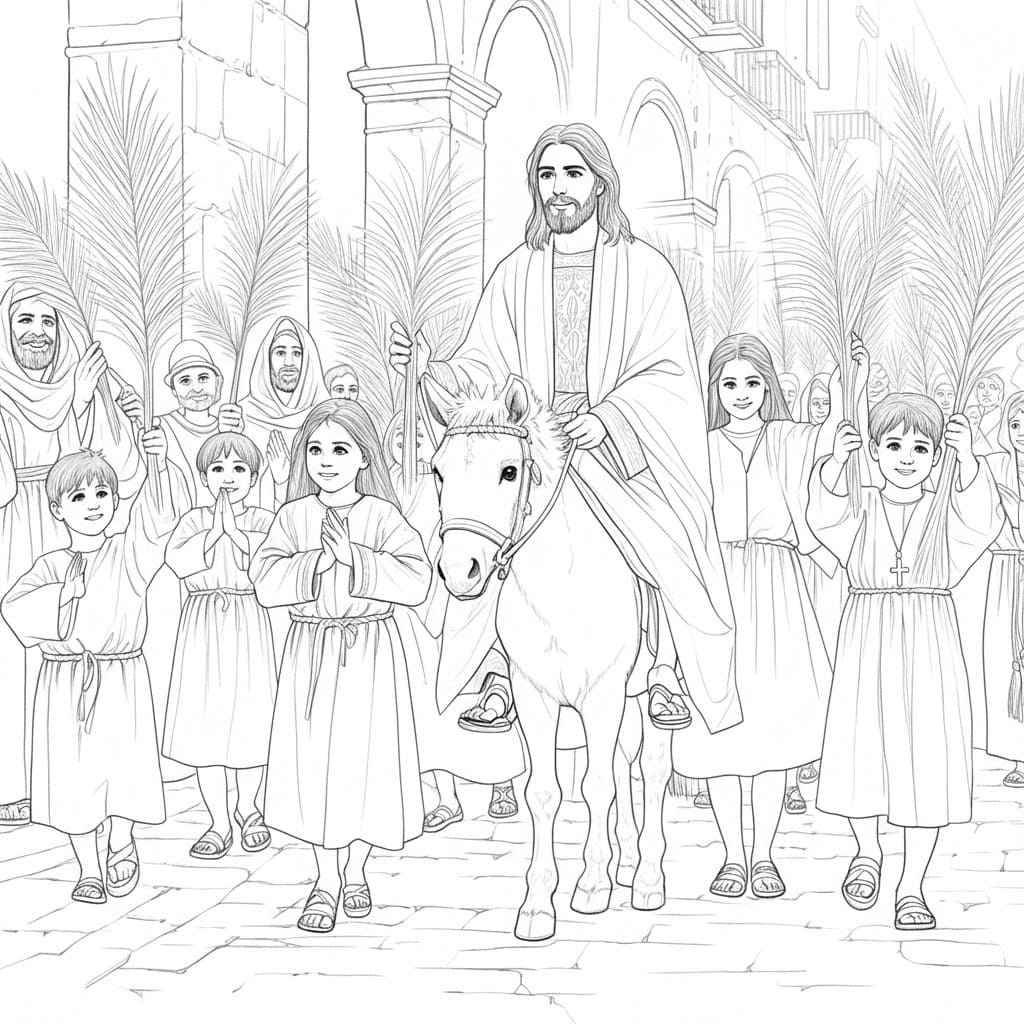 Palmsonntag kostenlos druckbare