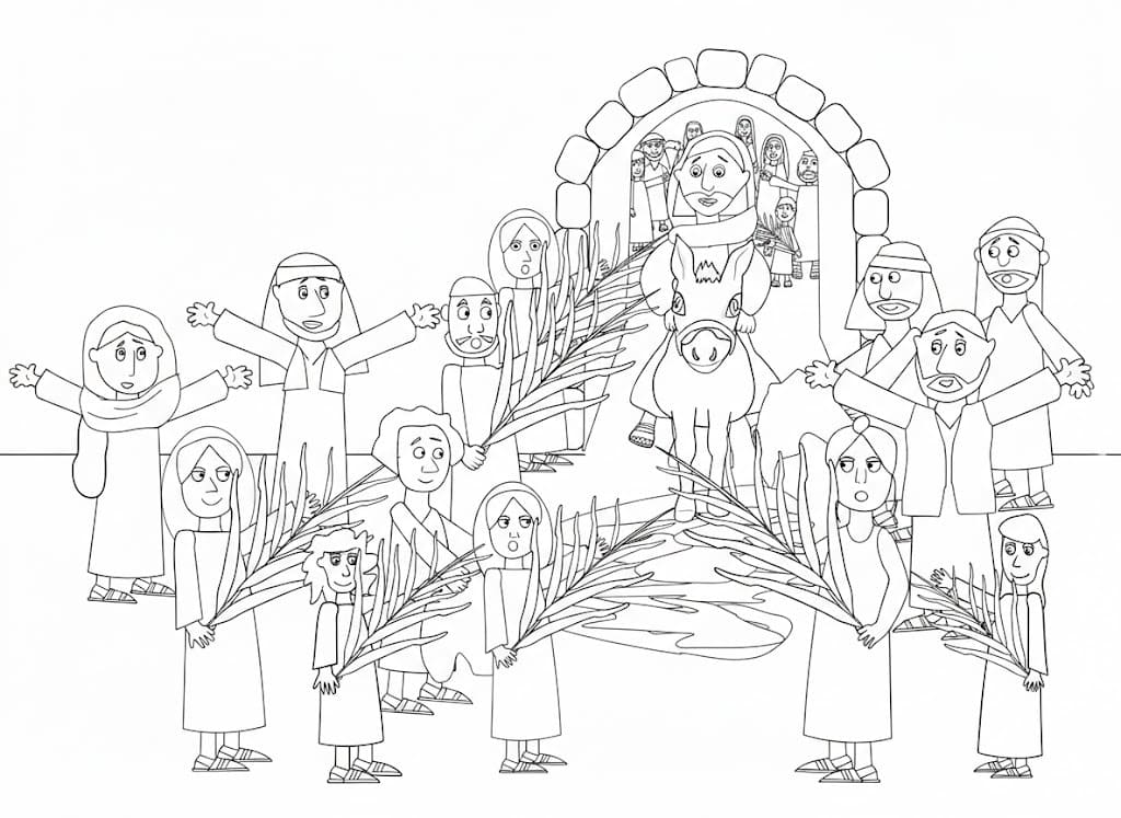 Palmsonntag kostenlos druckbare einfach