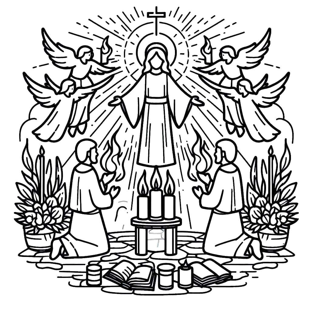 Pfingsten druckbare einfach