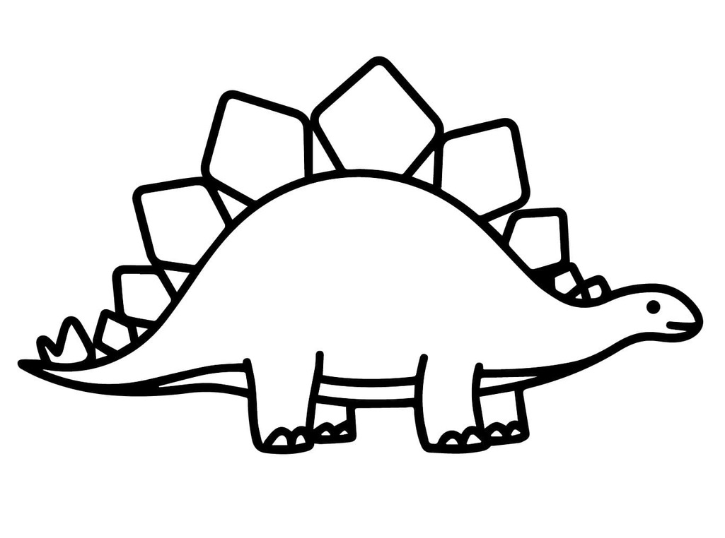 Stegosaurus druckbare basisch