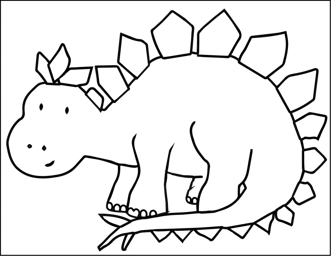 Stegosaurus kostenlos druckbare einfach