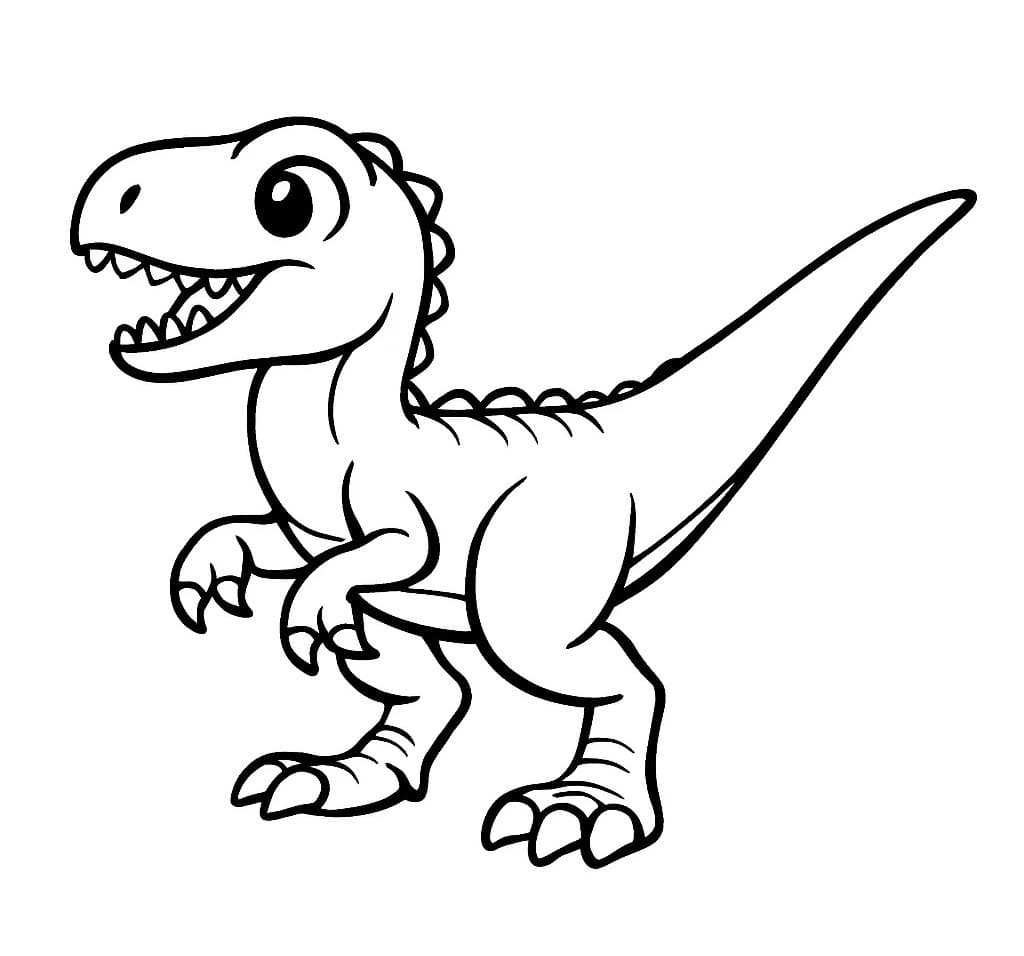 Velociraptor druckbare für Kinder