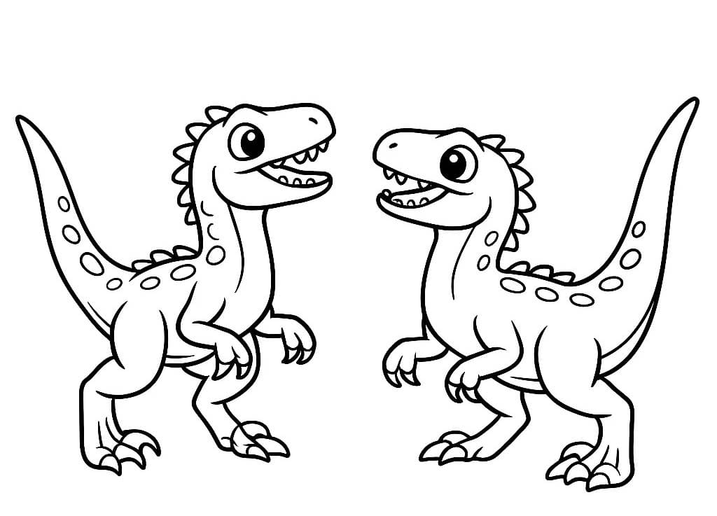 Velociraptor kostenlos schlicht