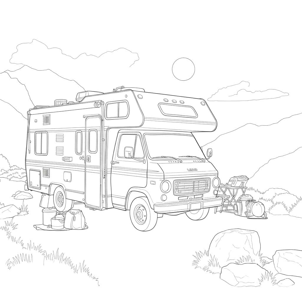 Wohnmobil druckbare einfach