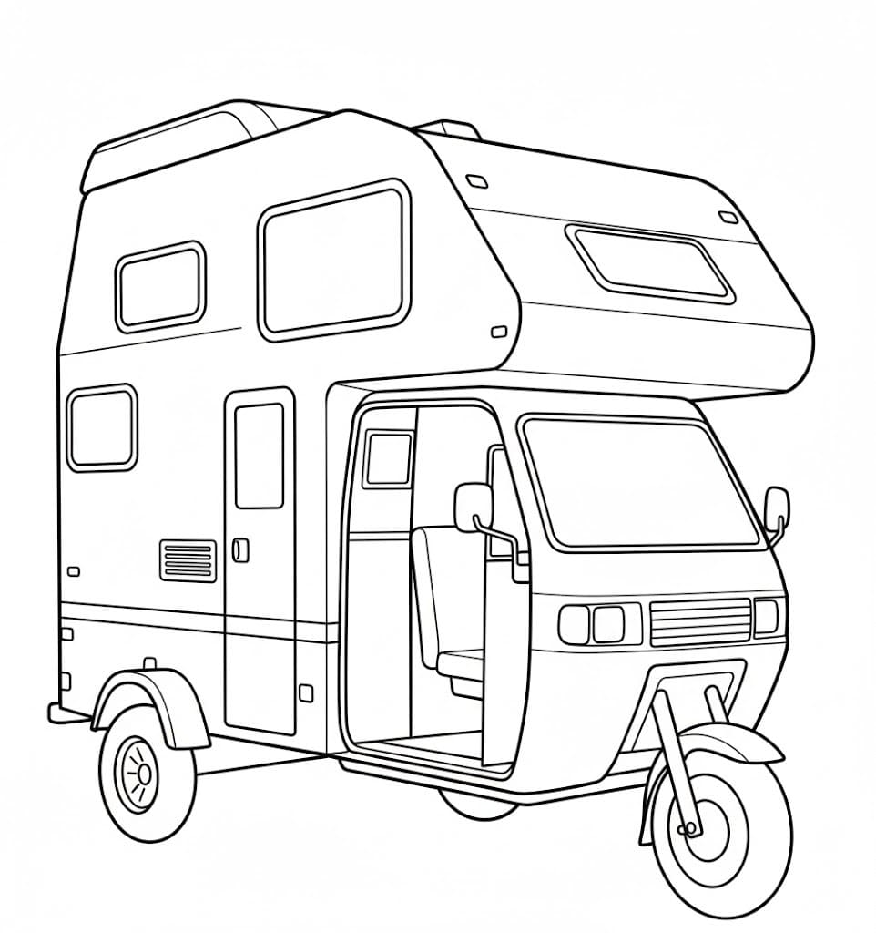 Wohnmobil druckbare schlicht