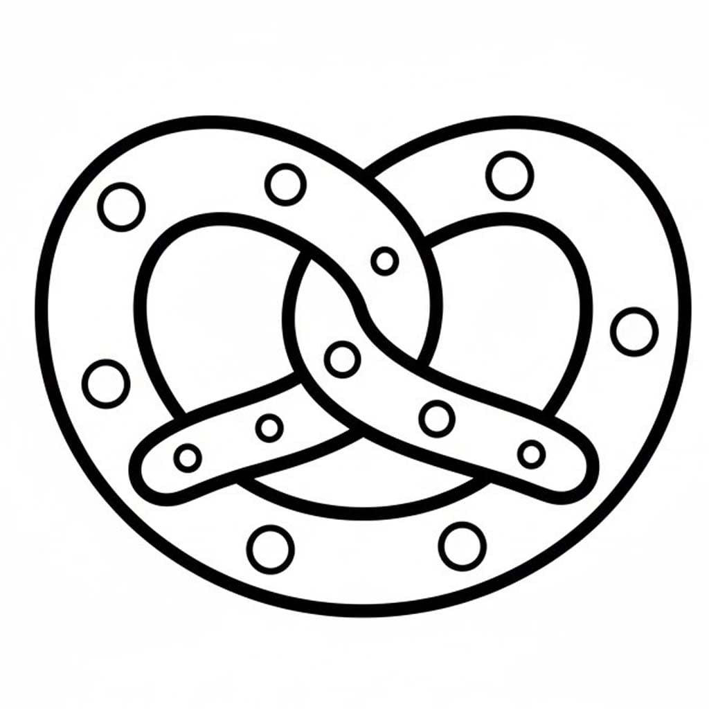 Zeichne Brezel basisch