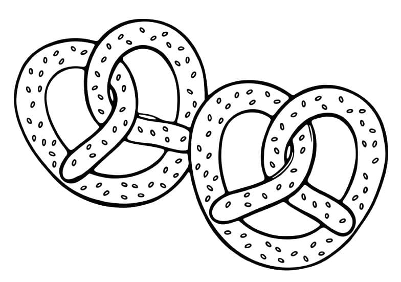 Zeichne Brezel zum Ausdrucken