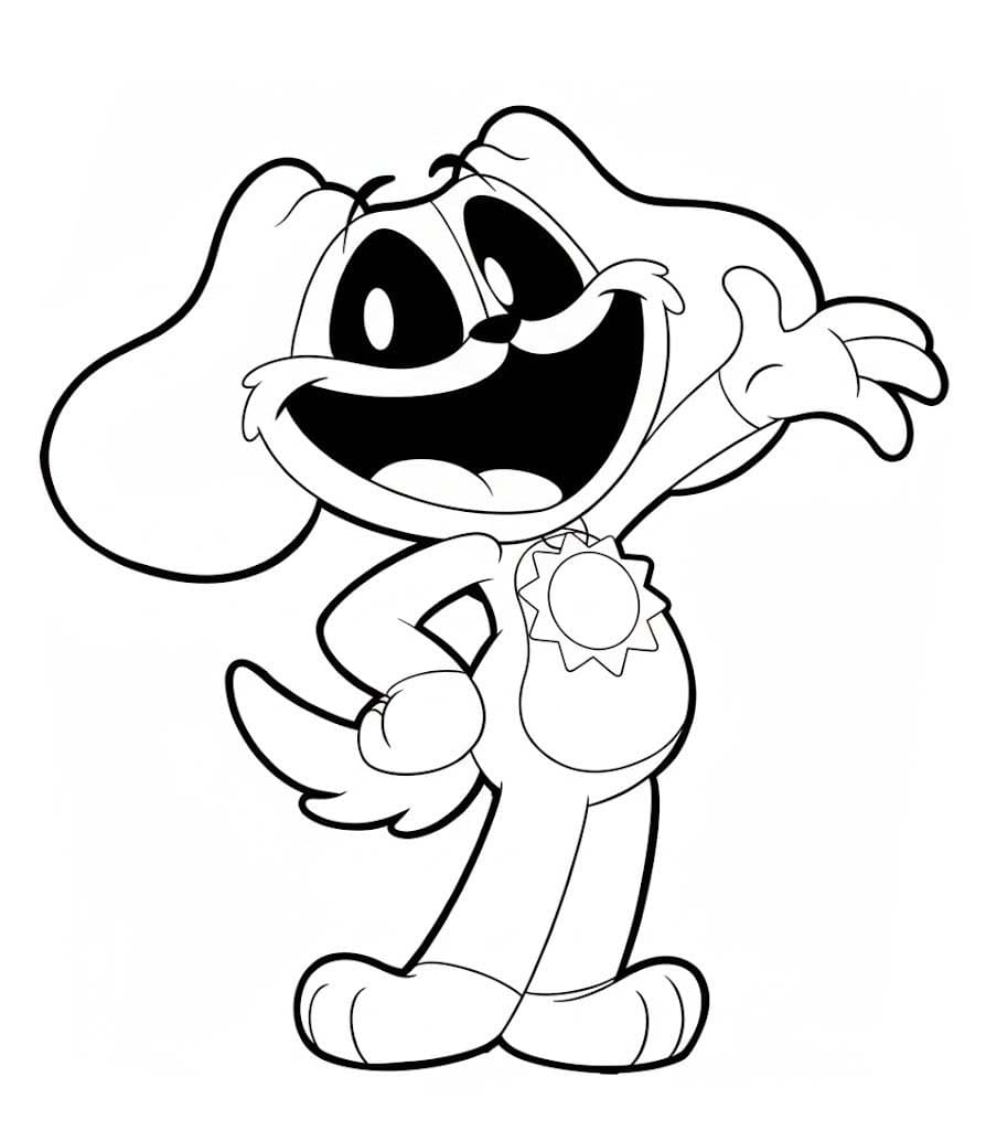 Zeichne Dogday druckbare basisch