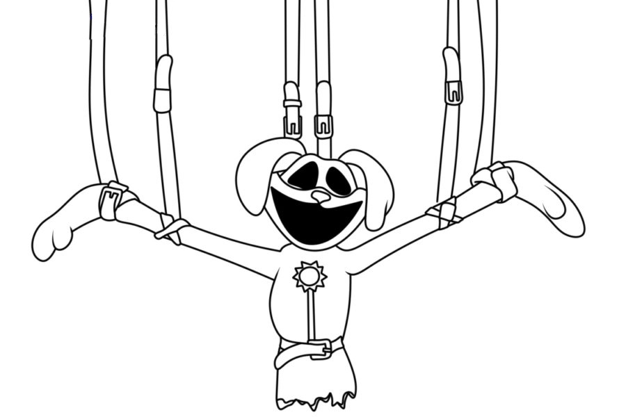 Zeichne Dogday einfach