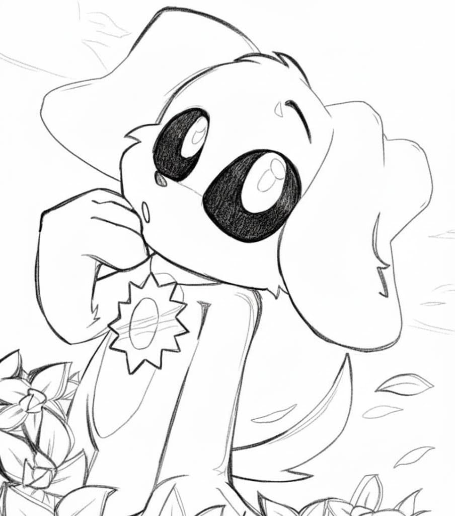 Zeichne Dogday zum Ausdrucken