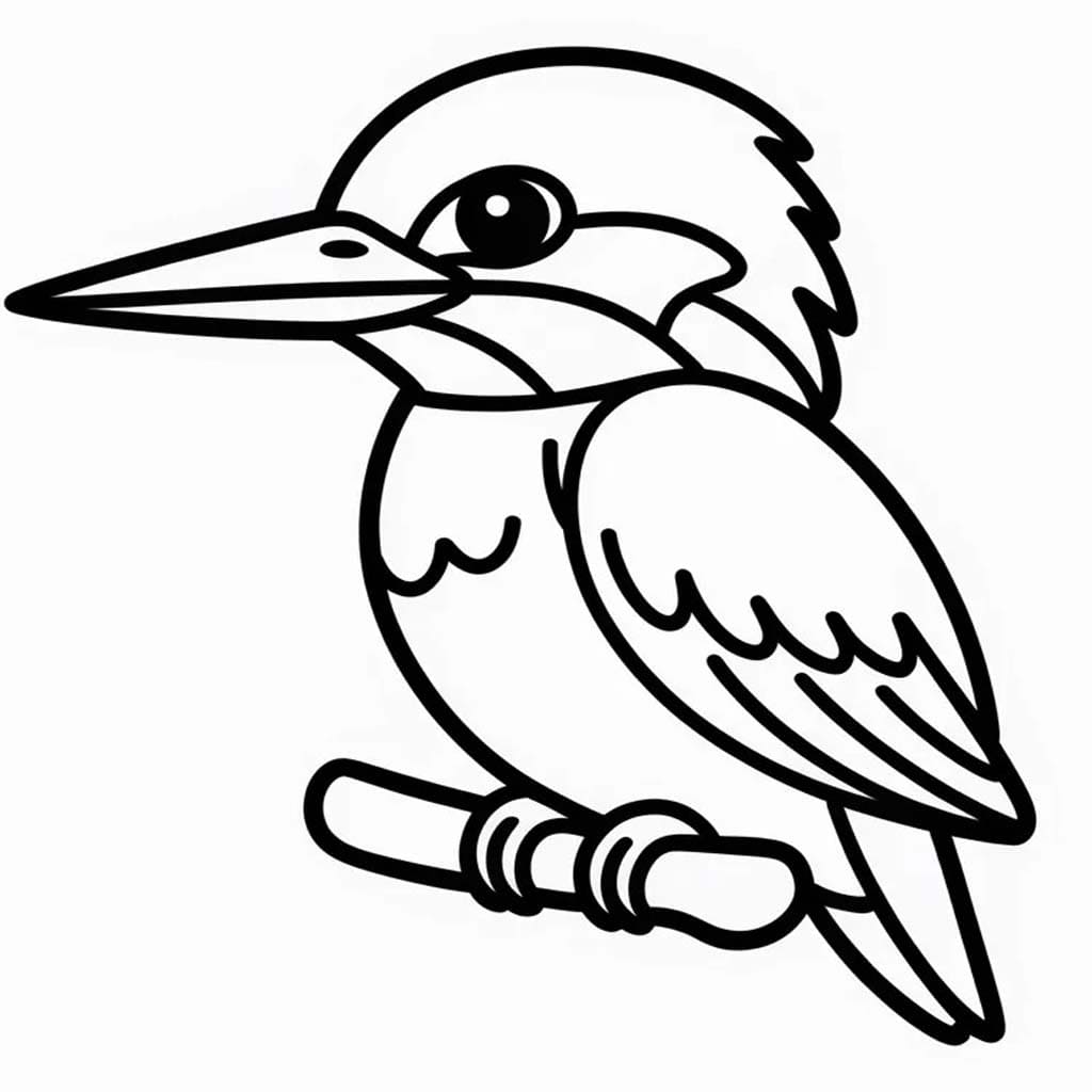 Zeichne Eisvogel druckbare für Kinder