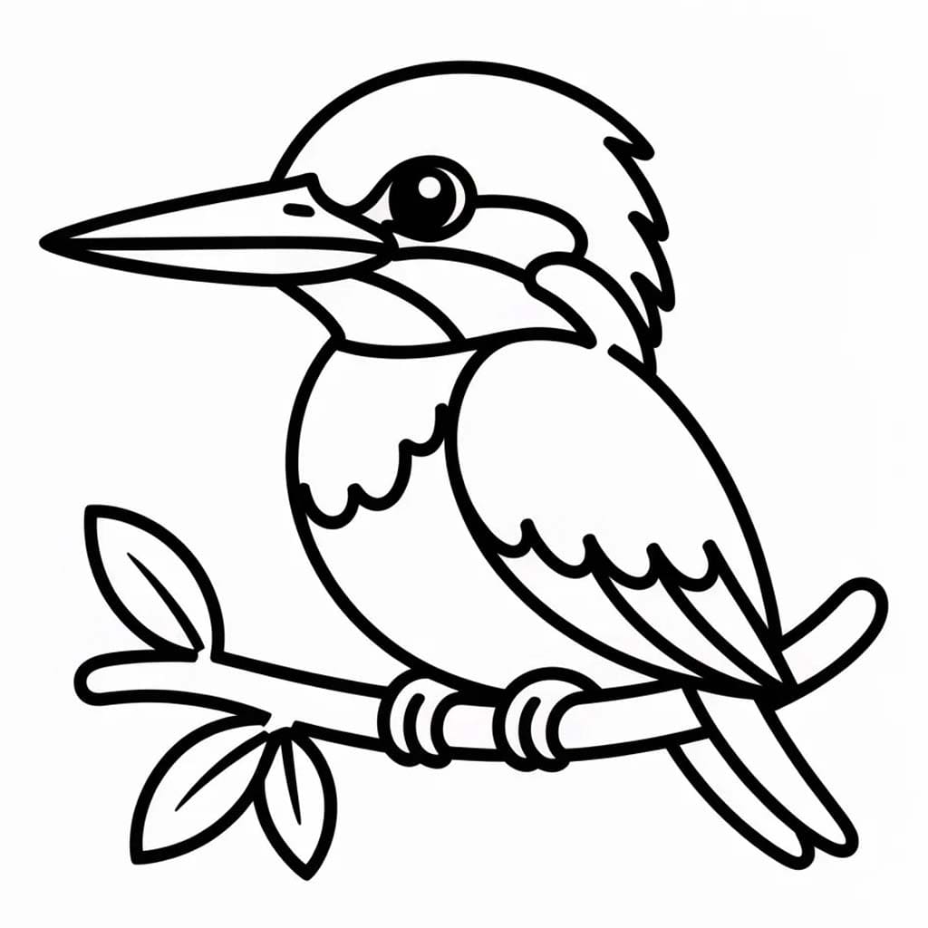 Zeichne Eisvogel kostenlos druckbare basisch