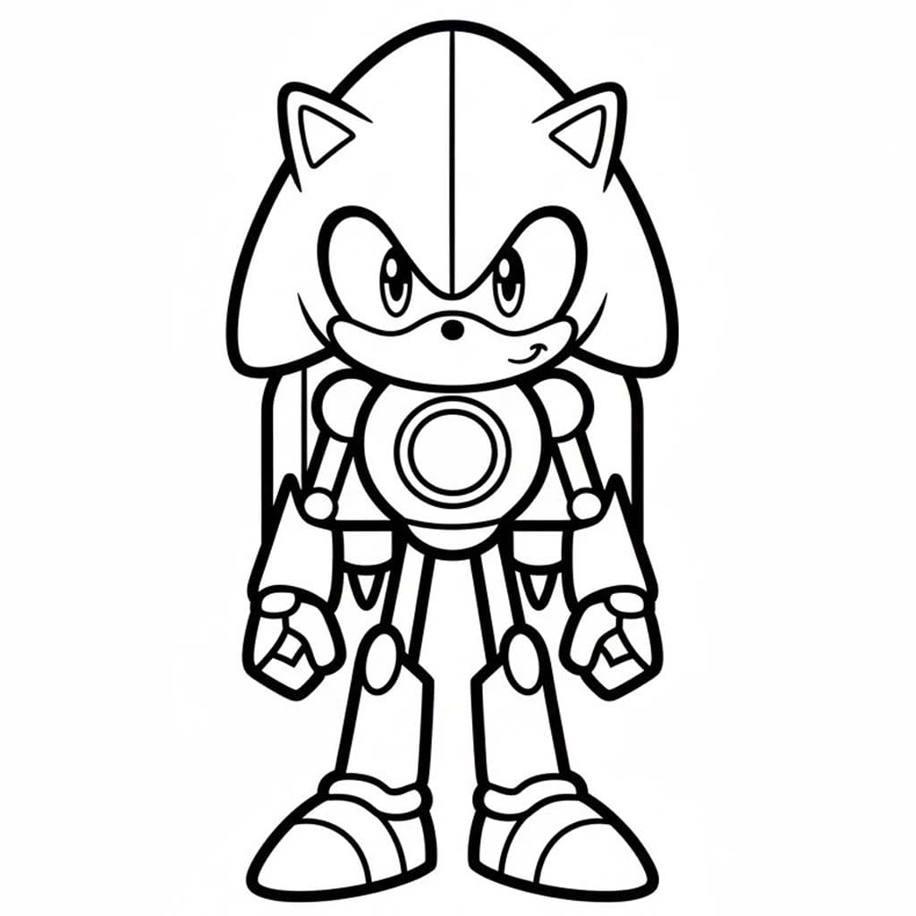 Metal Sonic ausmalbilder