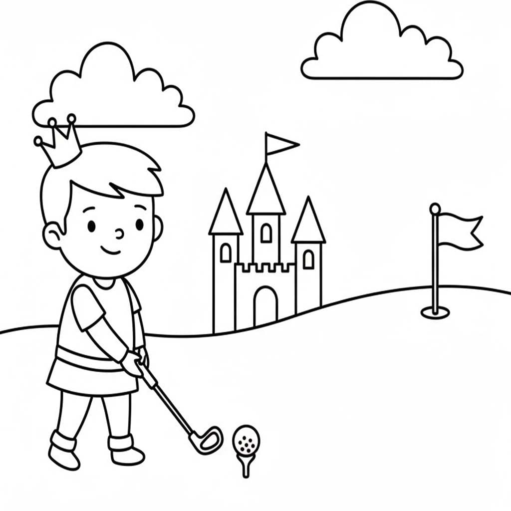 Zeichne Prinz druckbare