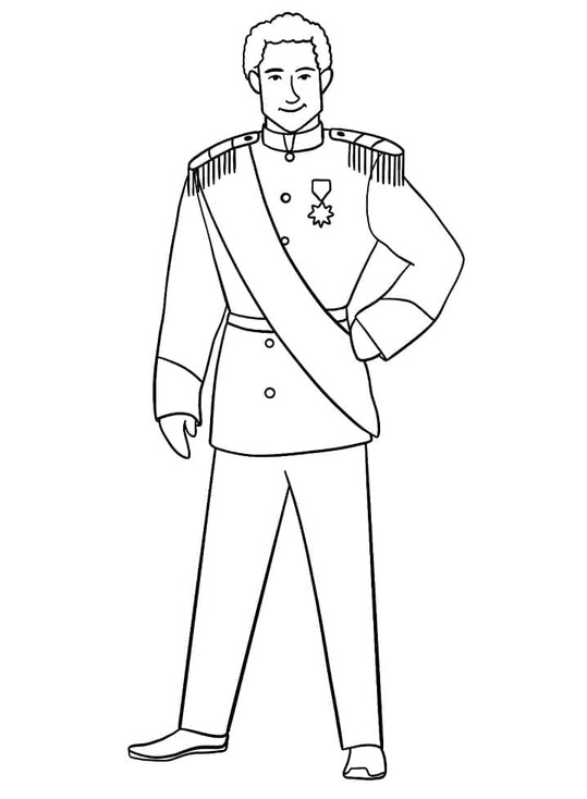 Zeichne Prinz druckbare basisch