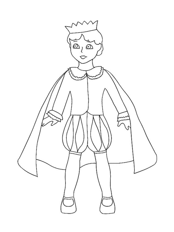 Zeichne Prinz kostenlos basisch