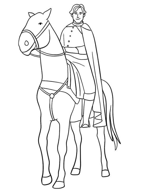 Zeichne Prinz kostenlos schlicht