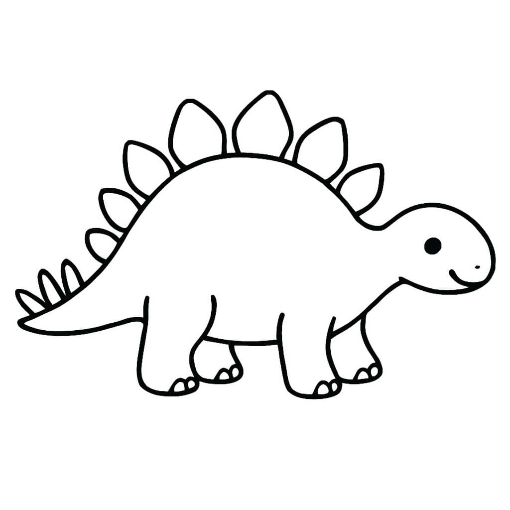 Stegosaurus ausmalbilder