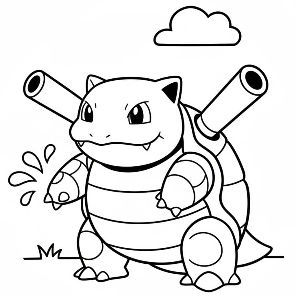 Zeichne Turtok schlicht