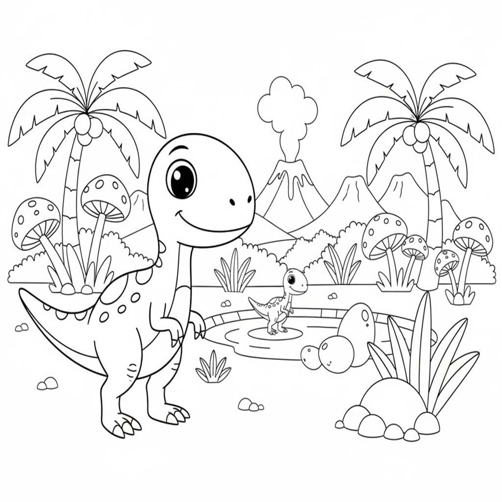 Zeichne Velociraptor druckbare für Kinder