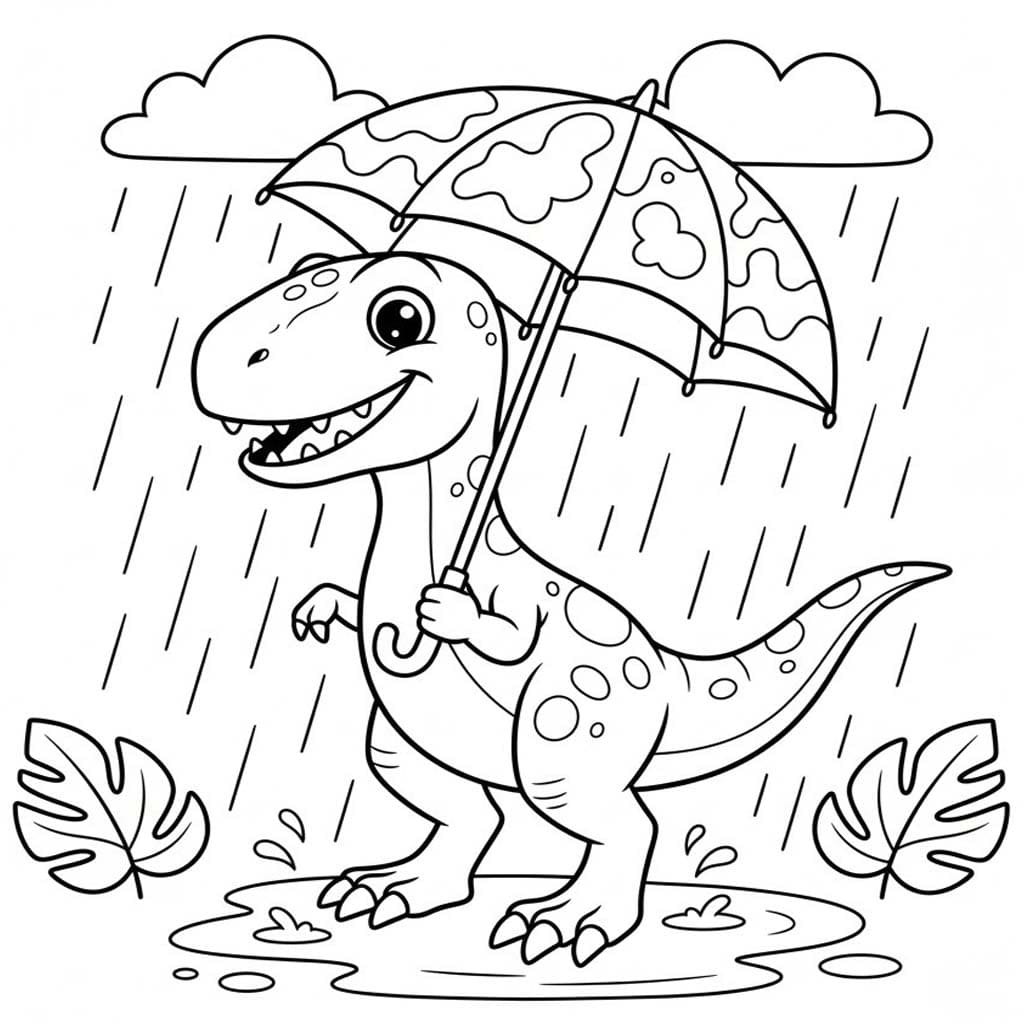 Zeichne Velociraptor für Kinder