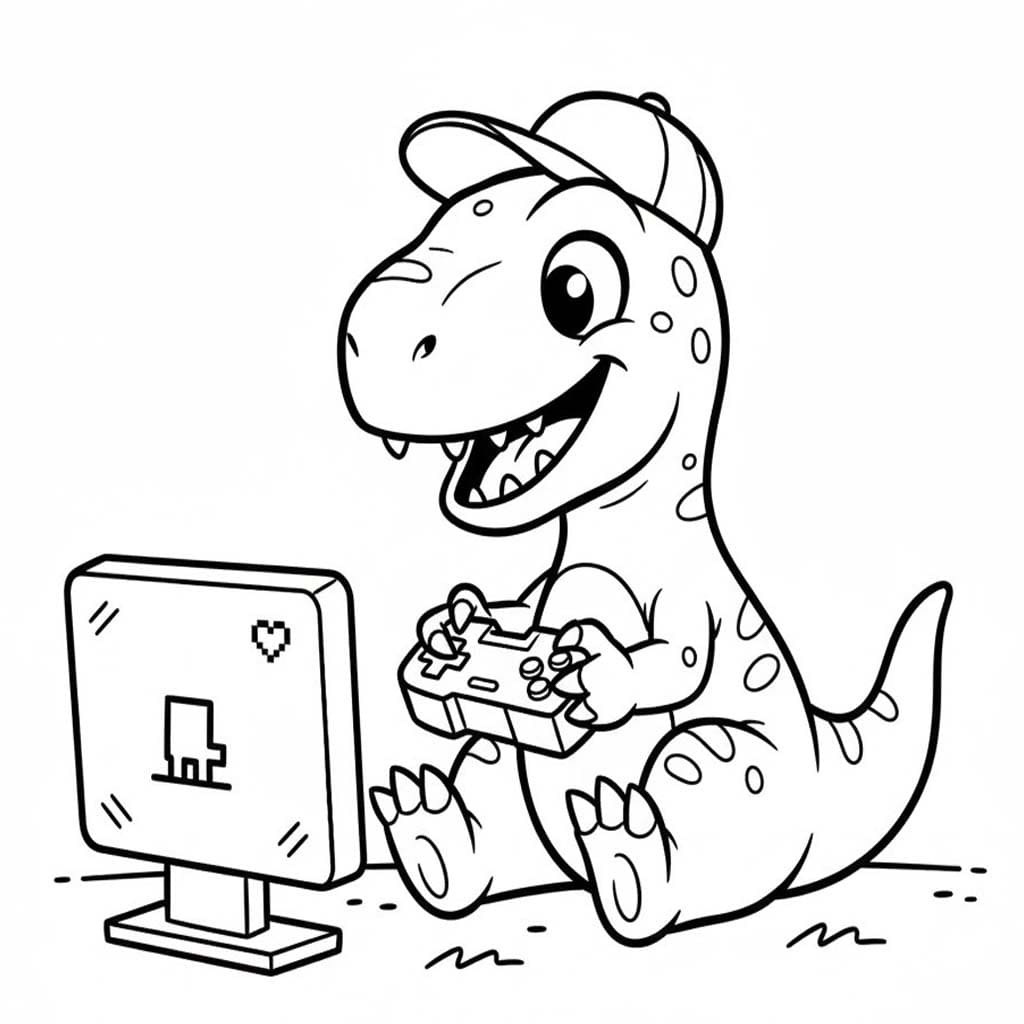 Zeichne Velociraptor kostenlos einfach