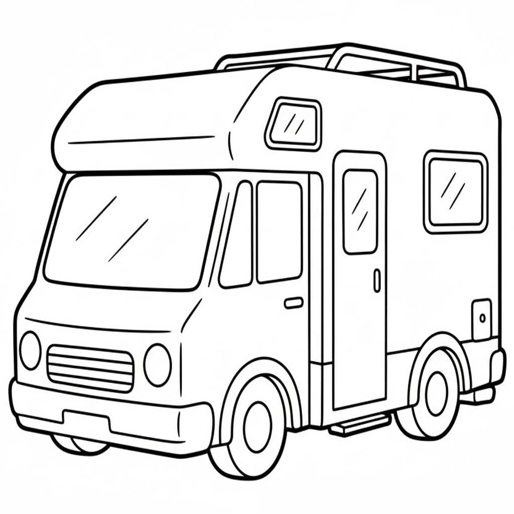 Zeichne Wohnmobil druckbare für Kinder