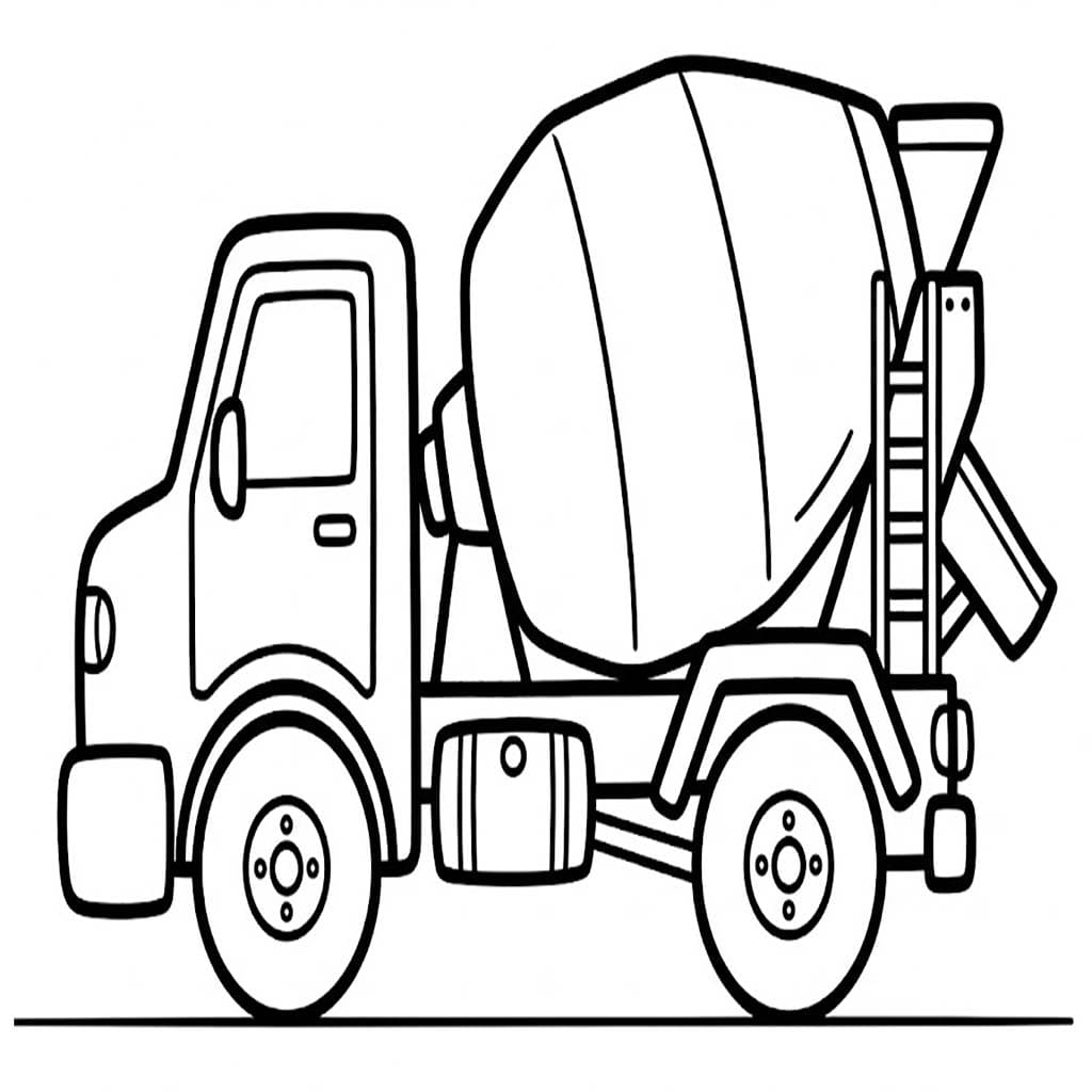 Betonmischer LKW druckbare