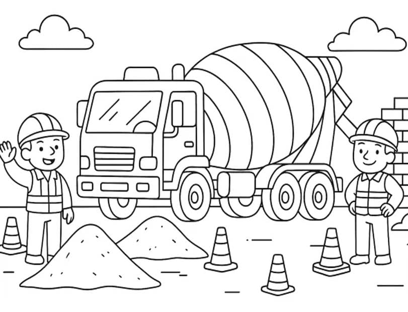 Betonmischer LKW kostenlos basisch