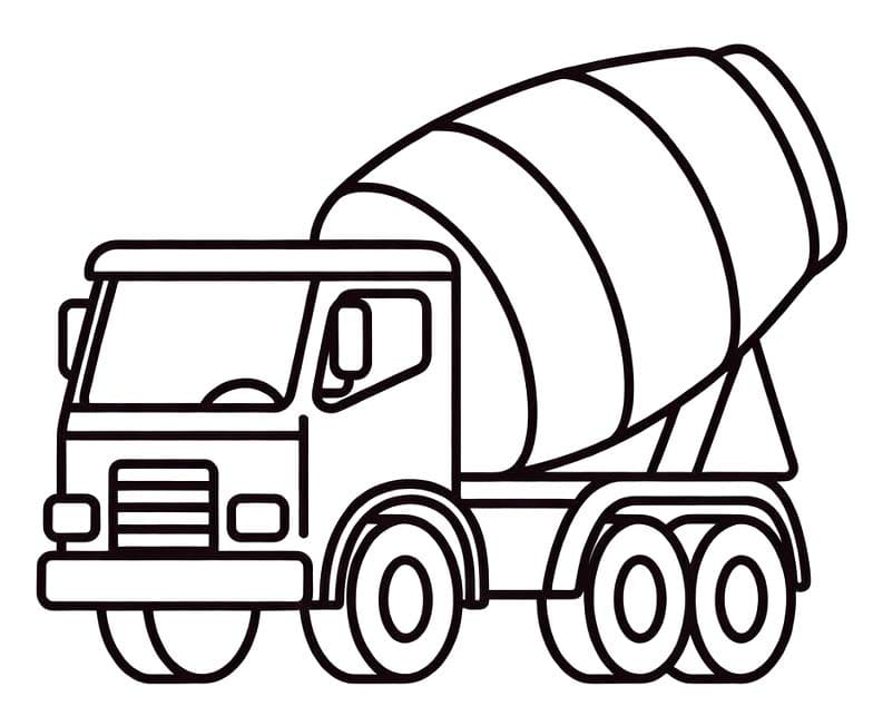 Betonmischer LKW kostenlos druckbare basisch