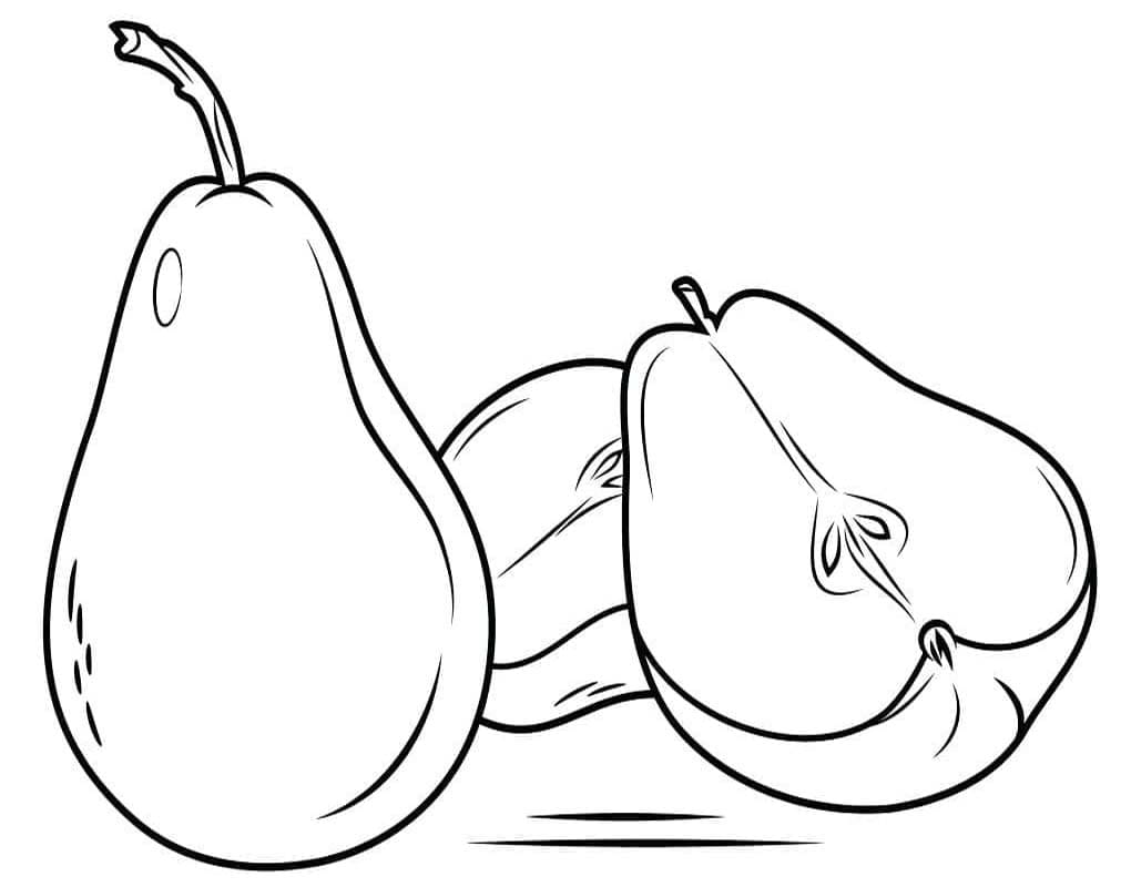 Birnen druckbare basisch