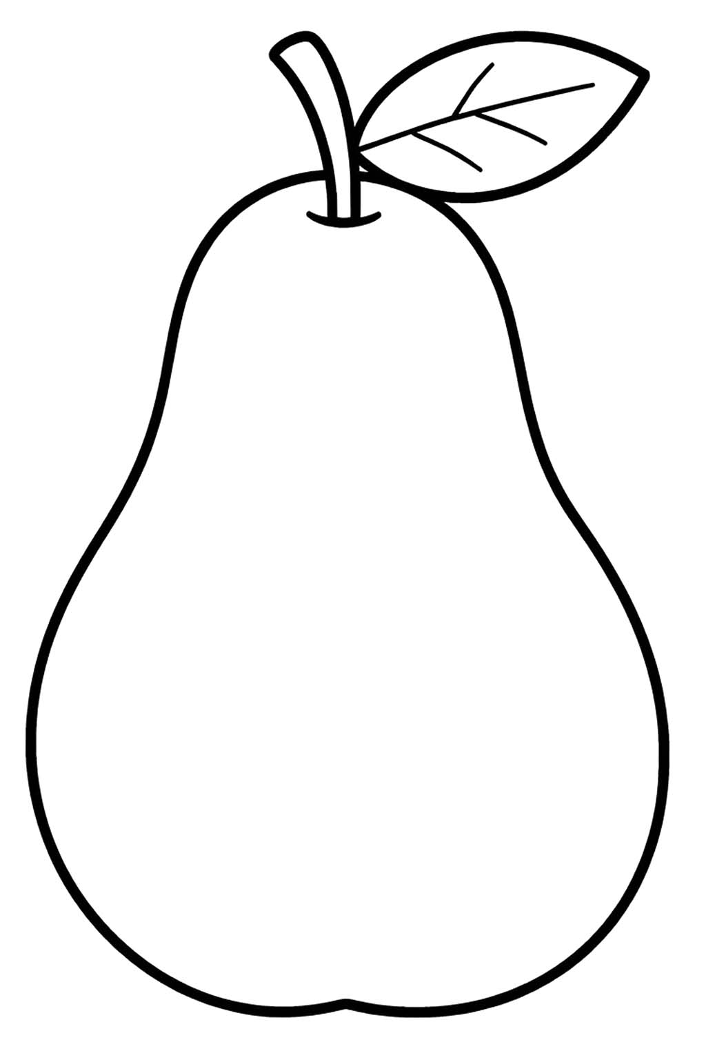 Birnen druckbare schlicht