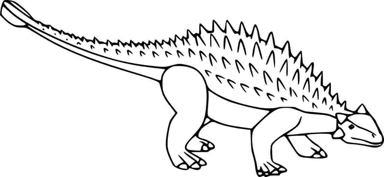 Ankylosaurus druckbare einfach